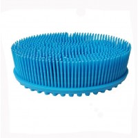 Hot sale Oval Soft Silicone Little Bath Brush Short cleaning tooling body shower brush Scrubber