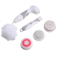 4-in-1 Spinning Electric Bath Brush Massage Shower Brush Spa Brush Sets Bathroom Tool