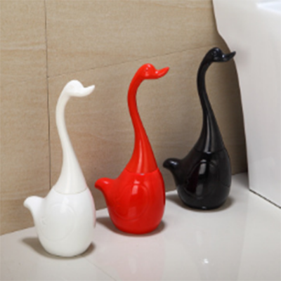 Eco-Friendly household cleaning ceramic animal toilet brush with holder