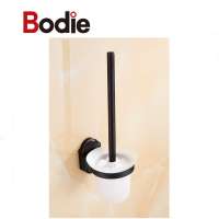 Aluminium Alloy  Toilet Brush Holder Planting Black Bathroom Clean Brush Holder